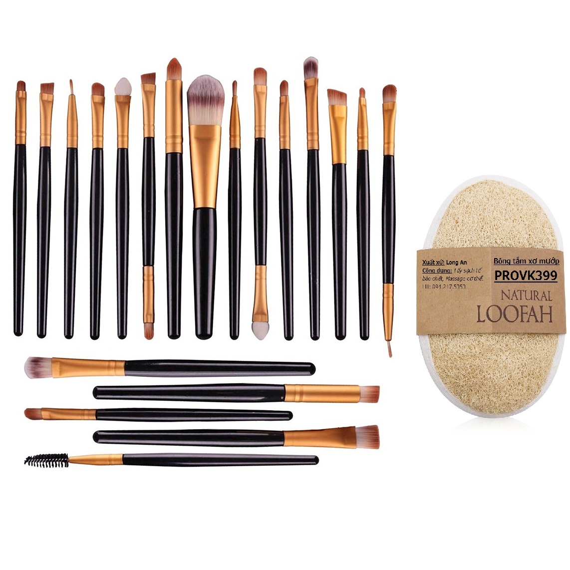 Cọ trang điểm Make up Brushes Chuyên Dụng IM16081-0052+ Tặng bông tắm xơ mướp PROVK399