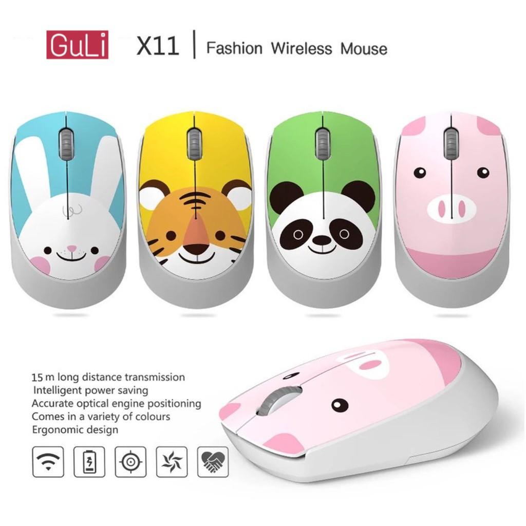 Chuột Không Dây VINETTEAM Hình Thú Dễ Thương Cute Cho Máy Tính Xách Tay Laptop PC Phù Hợp Văn Phòng Dạy- Hàng Chính Hãng - Con Hổ, Con Hổ