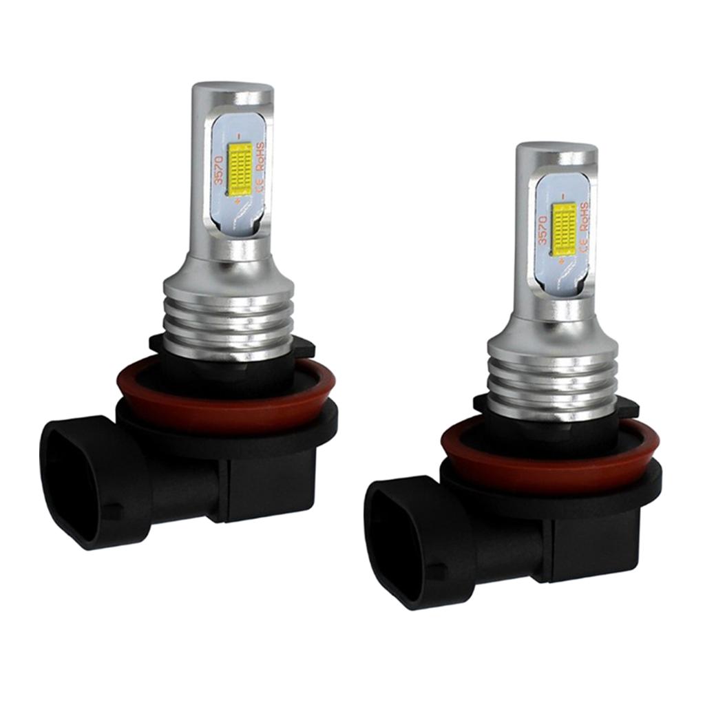 2 Pieces H8/H11-3570 LED Headlights Bulb High/Low Beam 80W 1700-1800LM 6000K