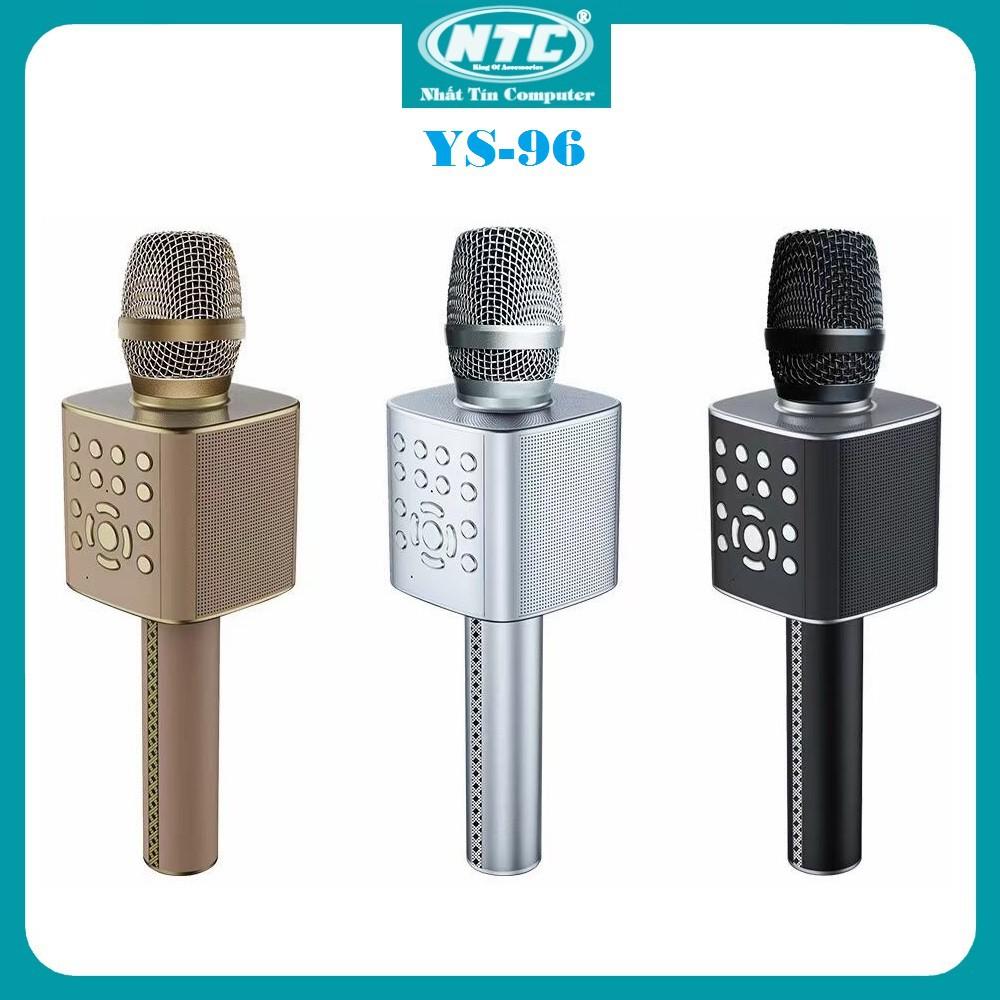 Micro karaoke bluetooth cao cấp SU YOSD YS-96 Bass hay chống hú, hát cực nhẹ (Màu Random)