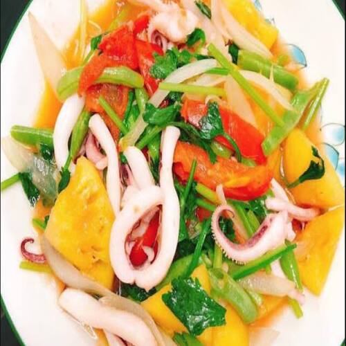 Khay Mực Ống Nguyên Con size 500gr