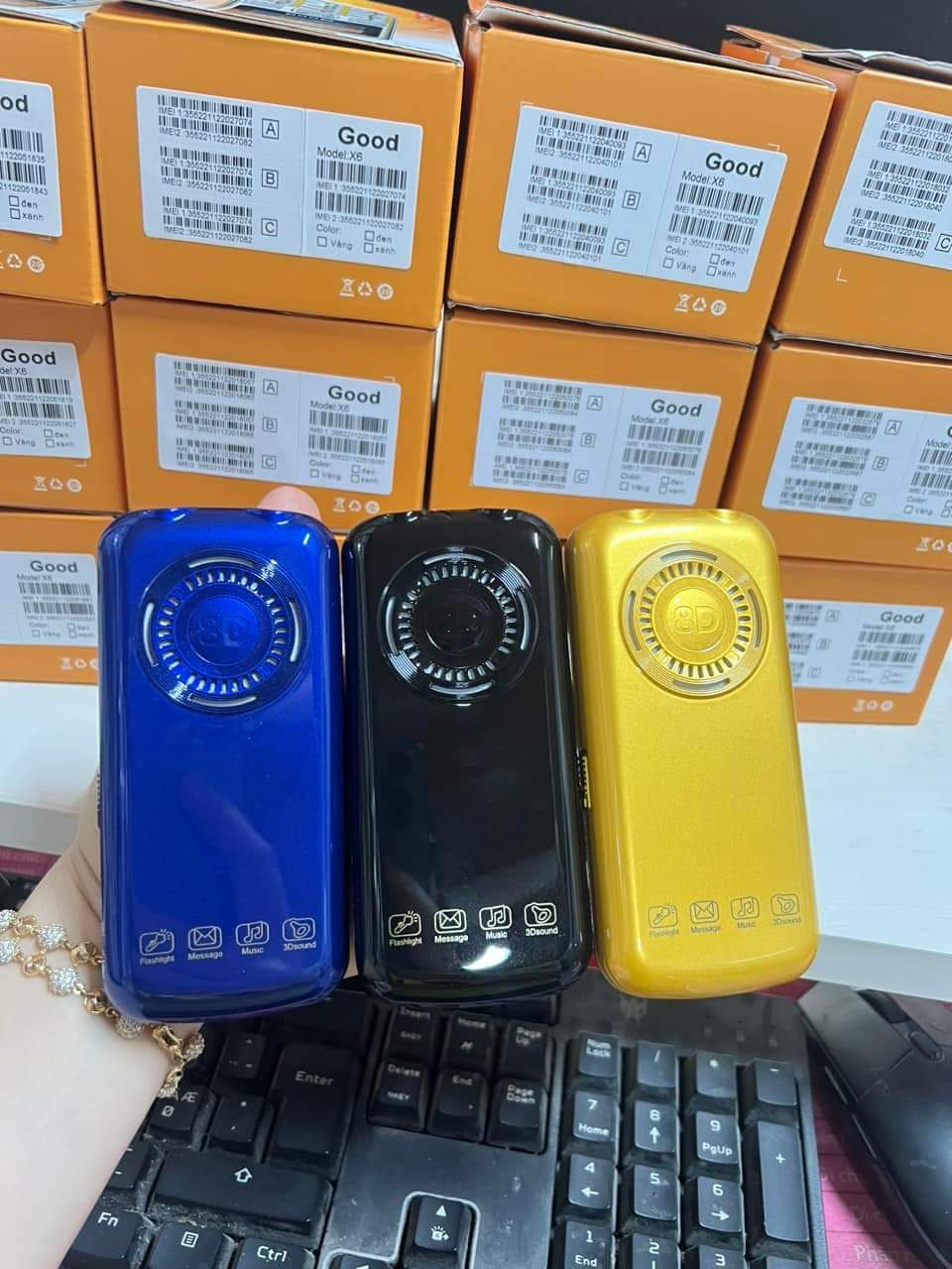 Điện thoại người già Good X6 - Điện thoại 4G loa to sóng khỏe, pin trâu, đọc số - Mới full box - Tặng kèm ốp