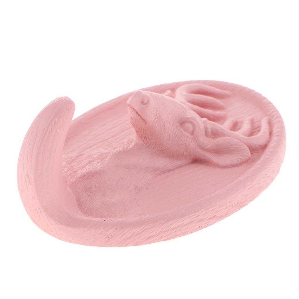 3D Resin Animal Deer Head Self-adhesive Hook Wall Hanger Hooks Rack