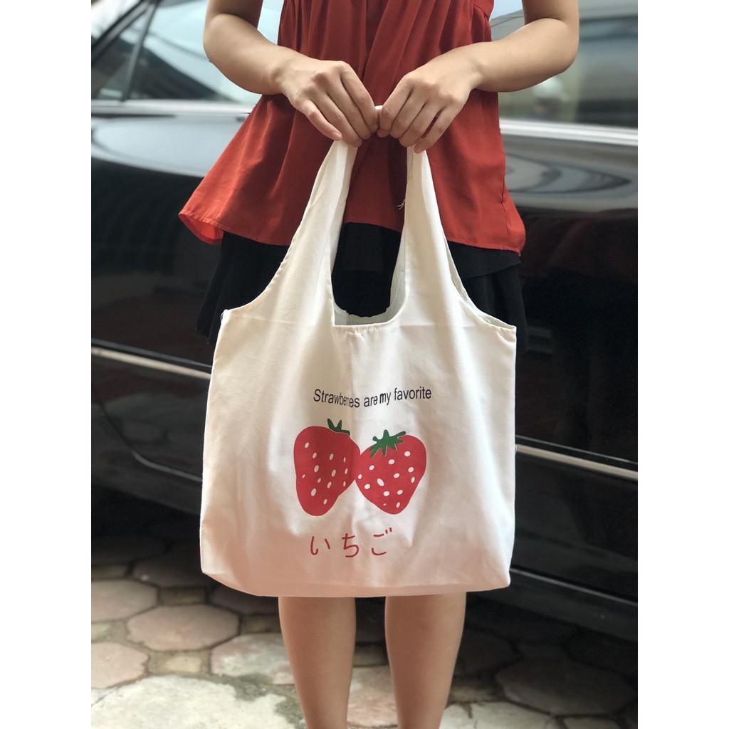 Túi tote vải canvas nhiều mẫu siêu hot tặng quà xinh