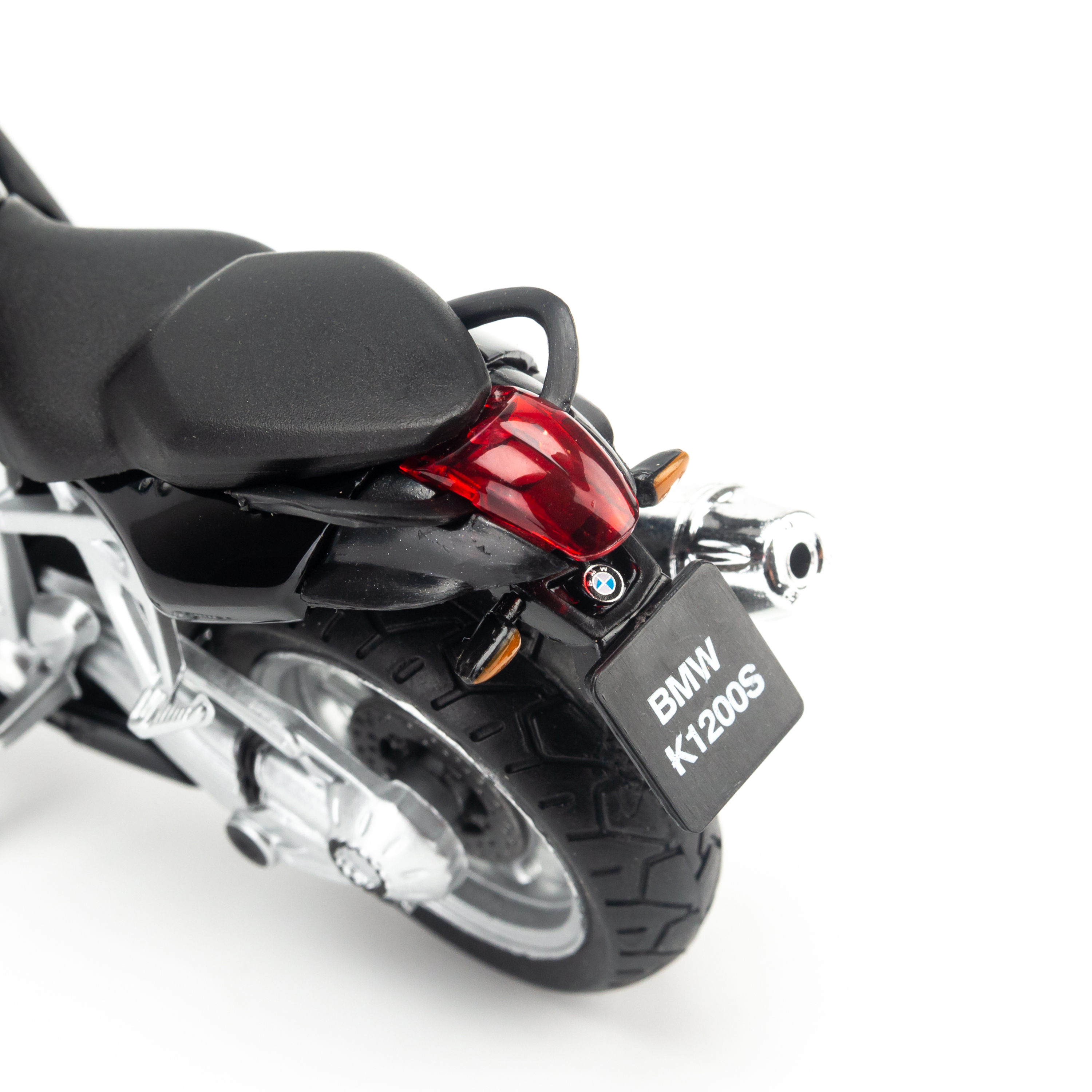 Mô hình xe mô tô BMW K1200S 1:18 Welly Black- 12829PW