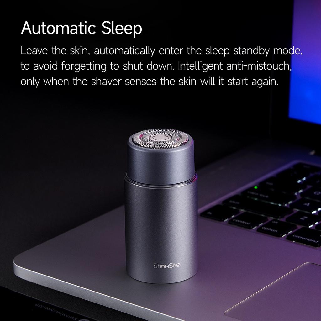 Máy cạo râu XIAOMI YOUPIN Showsee cảm biến thông minh hoạt động điện không dây chống thấm nước dành cho nam-Hàng chính hãng