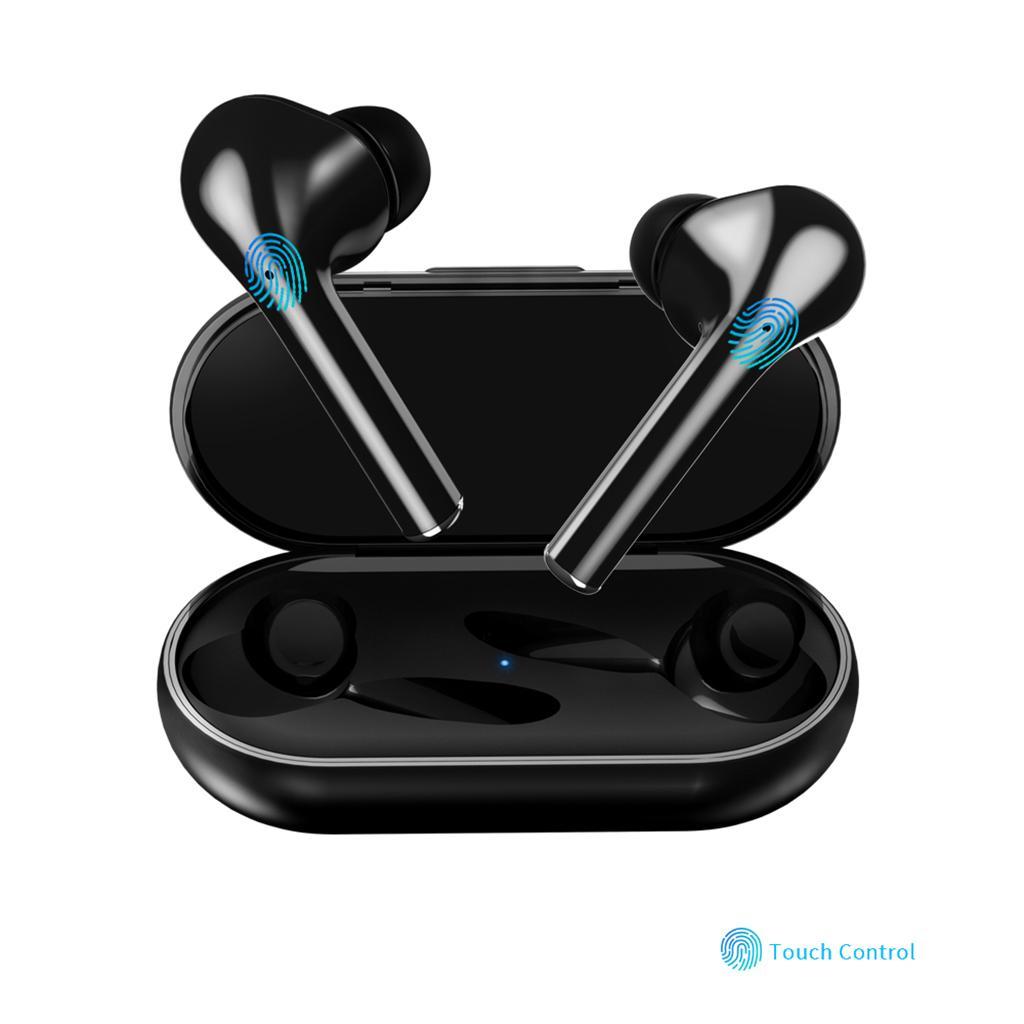 Bluetooth 5.0 True Wireless Earbuds Sports Headsets Stereo Headphones Black