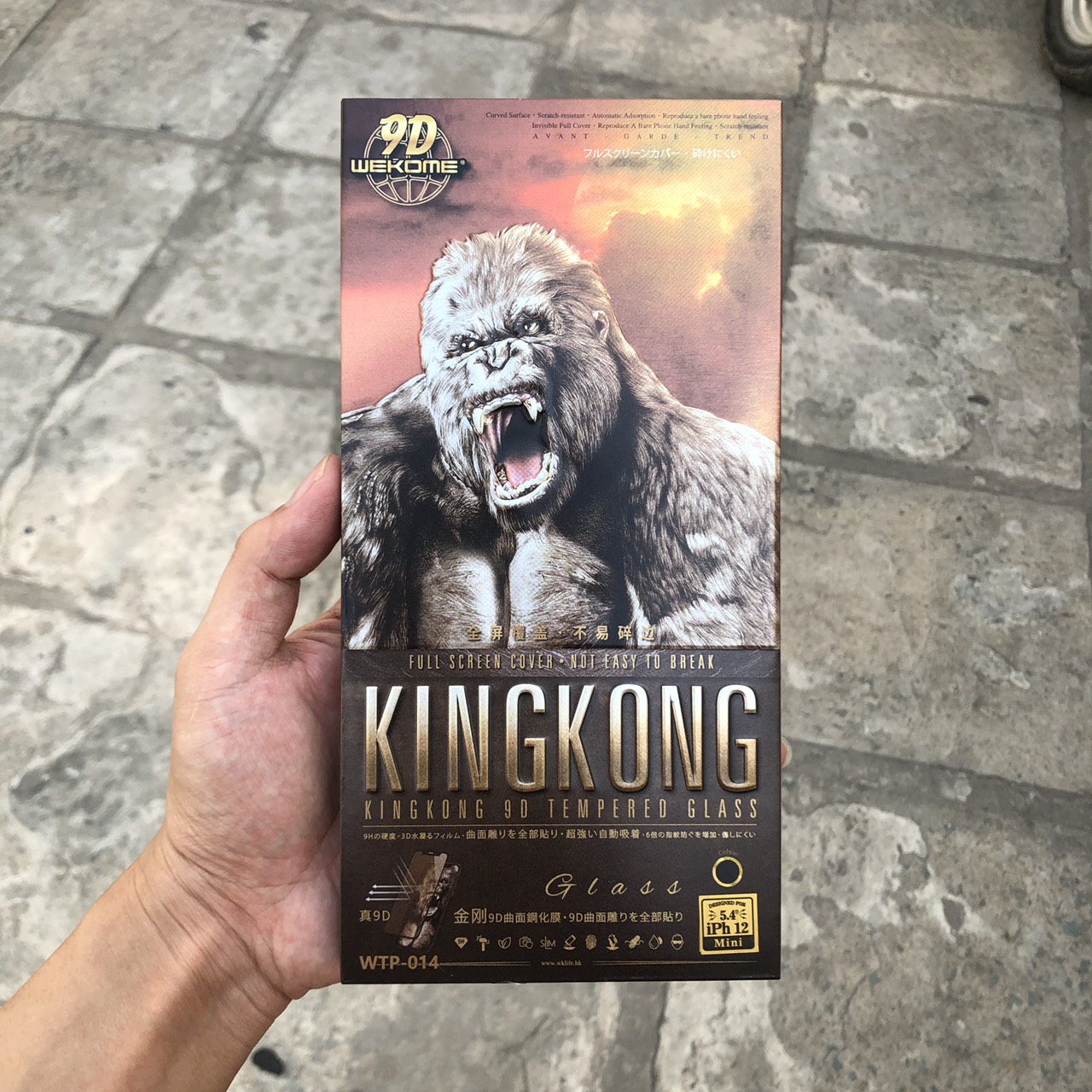 Kính Cường Lực KingKong 9D Full Màn Trong Suốt Dành Cho iPhone 12Mini, 12-12Pro, 12Pro Max, - Hộp Sắt Cao Cấp - Hàng Chính Hãng