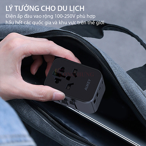 Sạc đa cổng Aukey Travel Mate 2USB 2Type-C 35W PA-TA07 - Hàng chính hãng