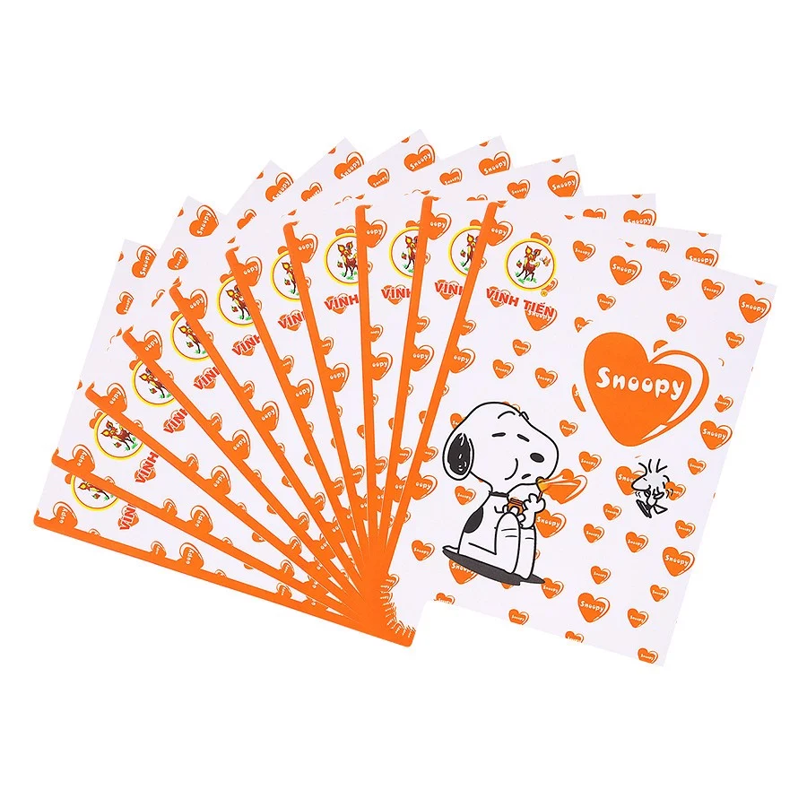 Lốc 10 Cuốn Tập Học Sinh Vibook - Happy Snoopy - 96 Trang - Mẫu Ngẫu Nhiên