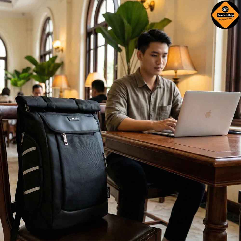 Balo Du Lịch Nắp Gập Cao Cấp Xbags DarkBear XB1202 – Mở Rộng Dung Tích Linh Hoạt, Đựng Laptop 17 Inch!