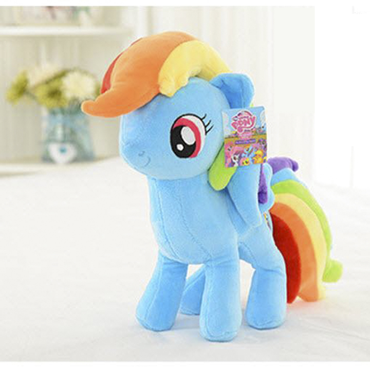 GẤU BÔNG NGỰA PONY RAINBOW DASH XANH DƯƠNG MẪU XỊN 30CM