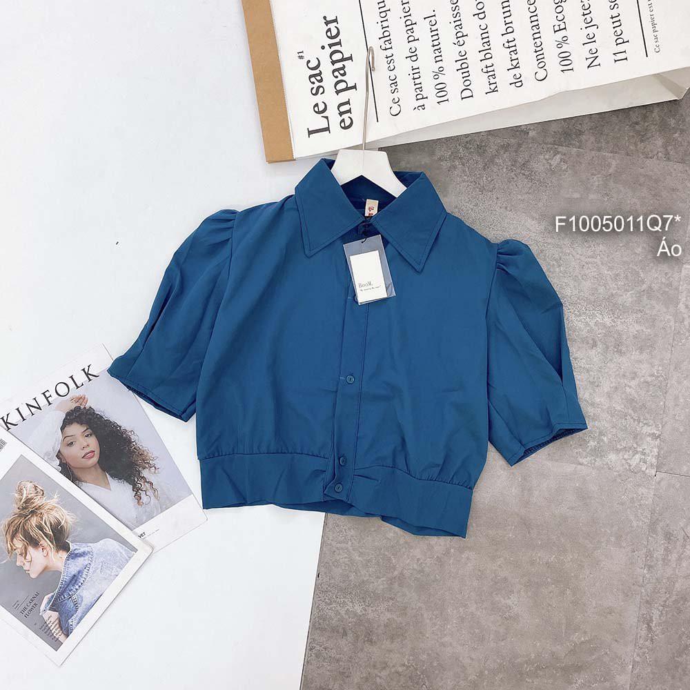 Áo sơ mi croptop tay ngắn!