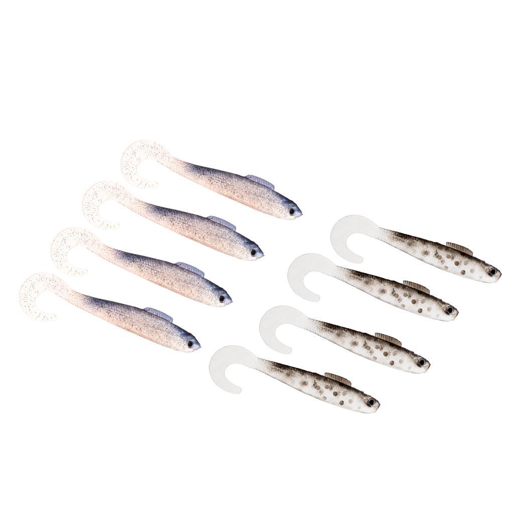 4pcs Soft Fishing Lure Baits Fishing Lure High Realistic Swimbaits