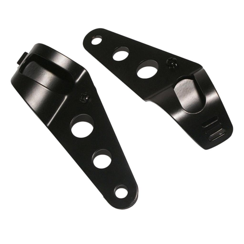 Motorcycle Headlight Bracket Fork Mount Bracket Universal Black