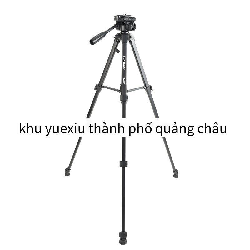 Giá thấp nhất Chân máy Yunteng 668 chụp ngang và dọc SLR micro đơn điện thoại di động ổn định quay video trực tiếp hợp kim nhôm