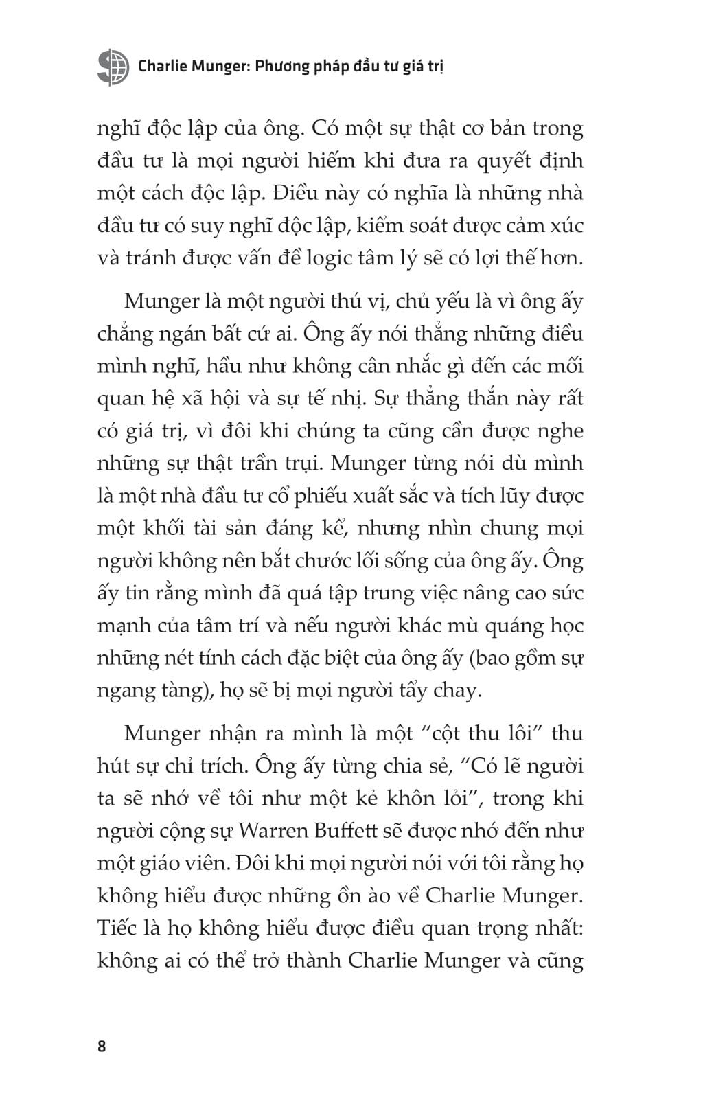 Charlie Munger - Phương Pháp Đầu Tư Giá Trị