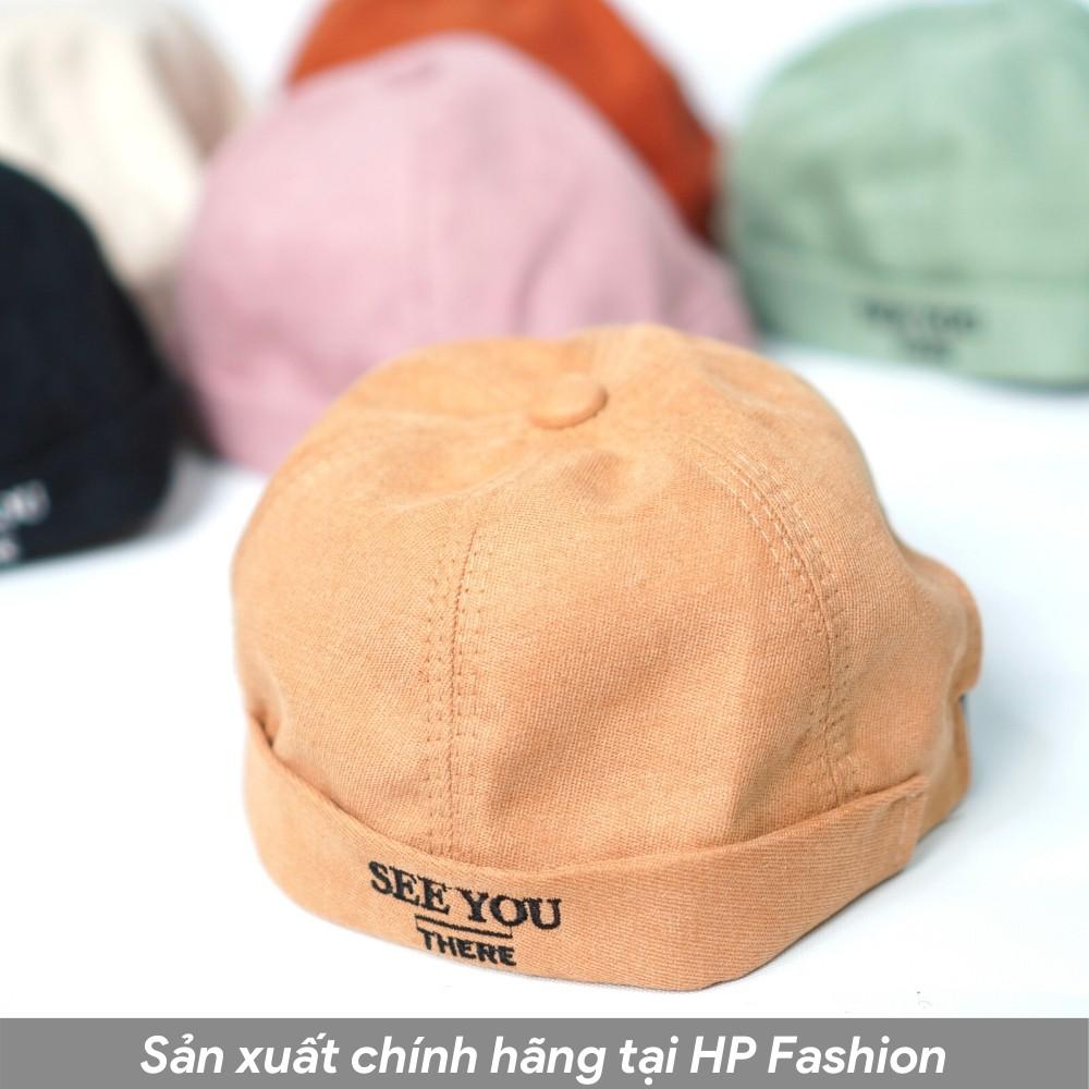 Nón Beanie vành tròn ️ Mũ tròn SEE YOU phong cách Retro Hàn Quốc form Unisex nam nữ N04