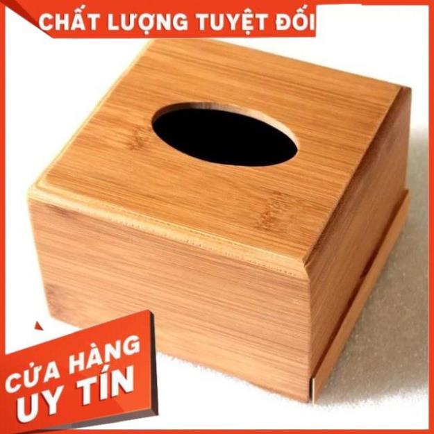 Hộp đựng giấy ăn tre trúc tự nhiên (hình vuông và chữ nhật