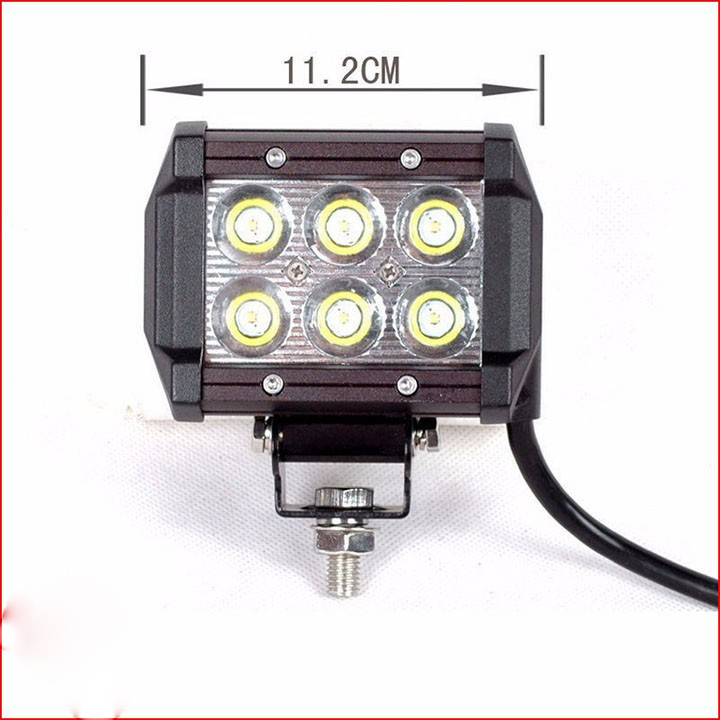 Đèn LED trợ sáng cho xe máy đi phượt C6 A2 + Tặng kèm 1 Đèn lazer đuôi xe ô tô, xe máy chống sương mù