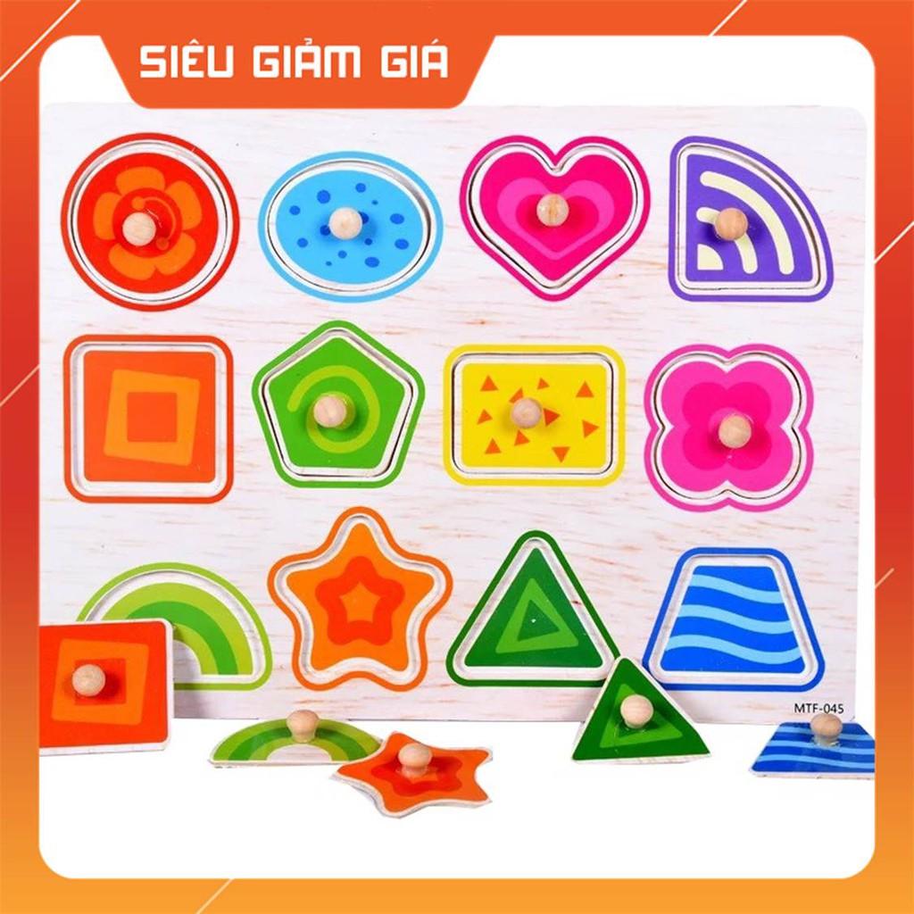 Bảng Núm Nhiều Chủ Đề Đồ Chơi Gỗ Montessori ,An Toàn,Bé Làm Quen Các Chủ Đề Trong Cuộc Sống