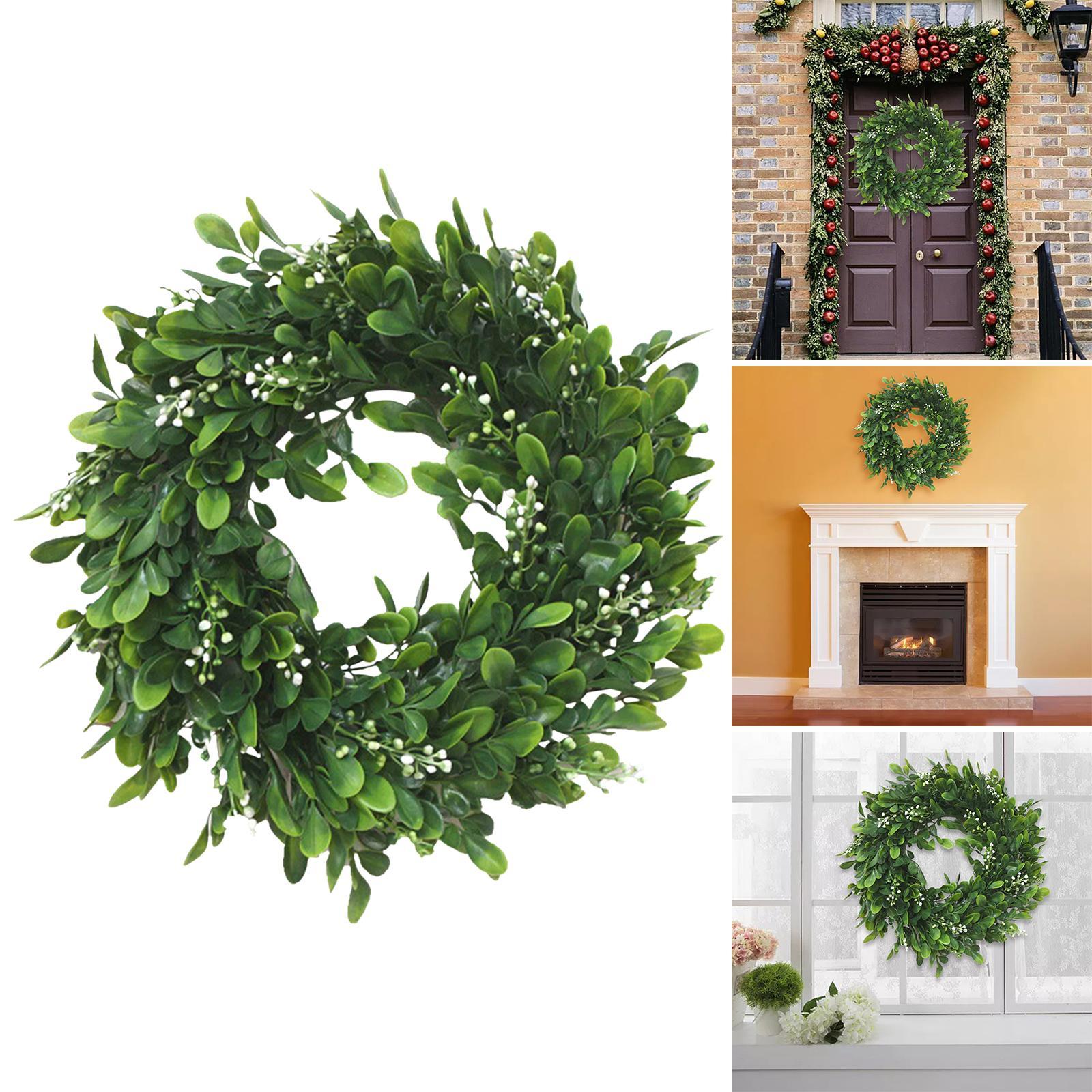Artificial Garland Green Plant Door Wreath for Home Decor