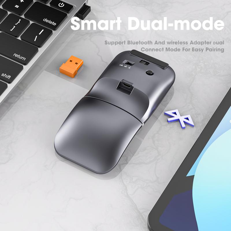 Chuột Bluetooth Có Thể Gập Lại Máy Tính Không Dây Game Thủ Im Lặng Chuột Cho Máy Tính Macbook Chơi Game Mause Sạc Chuột Laptop Phụ Kiện