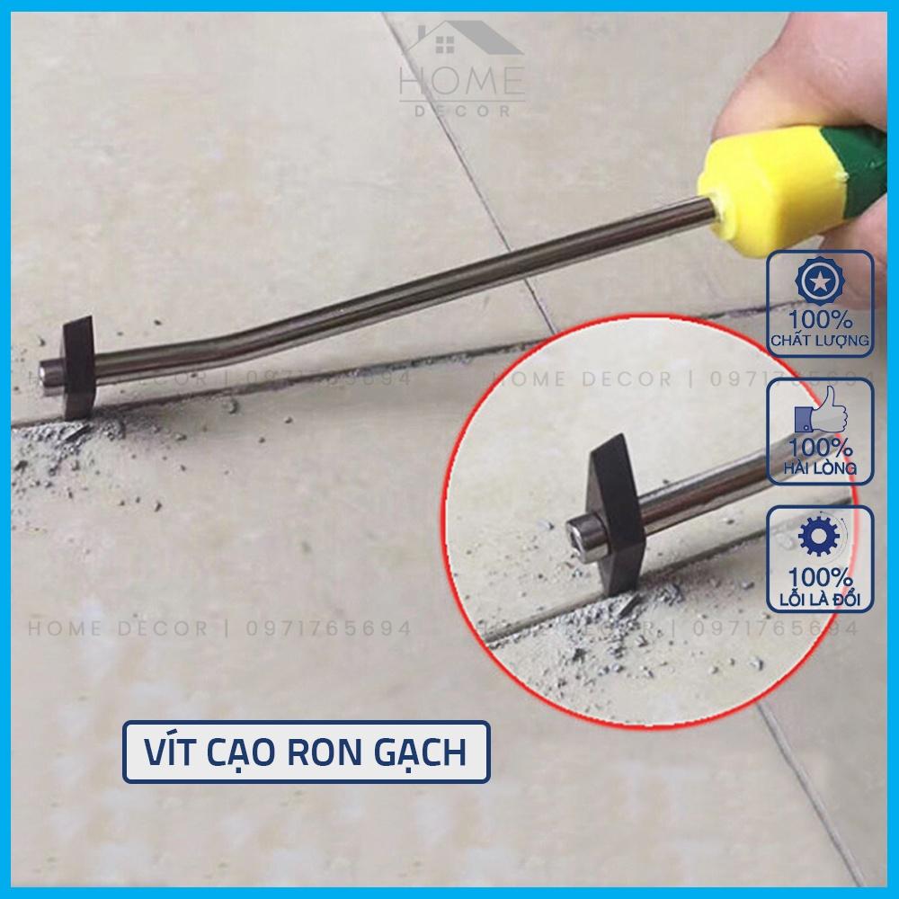 Tua vít cạo kẻ chỉ gạch, Cạo Ron Gạch , Cạo Mạch Gạch Với Đầu Thép Siêu Cứng, Vít Làm Sạch Bụi Bẩn Đường Ron