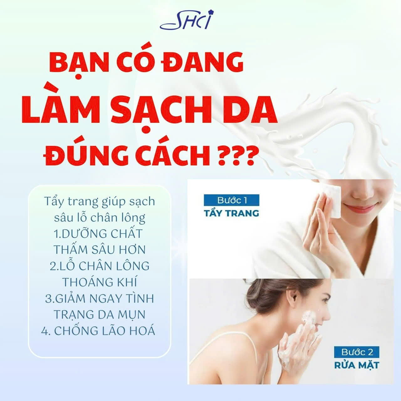 Nước Tẩy Trang Dưỡng Trắng Da Shci Hatomugi Cleasing (200mL)