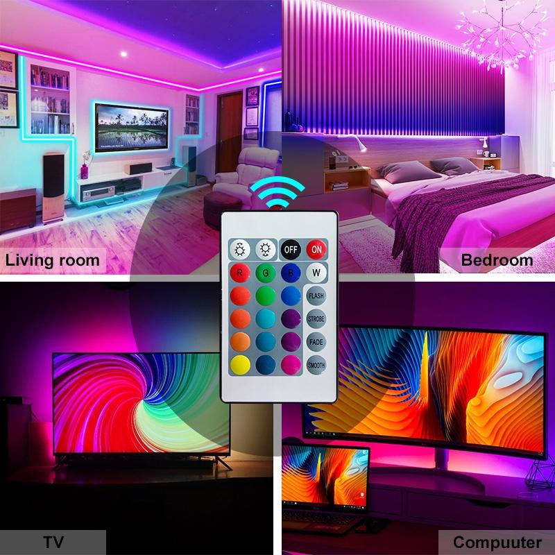 Bộ điều Khiển Bluetooth Dải đèn LED,Đèn Nền LED TV,Đèn Nền Trang Trí 5V RGB 5050 / Ánh Sáng Ban đêm / Chuỗi Phát Sáng Cho Phòng Ngủ