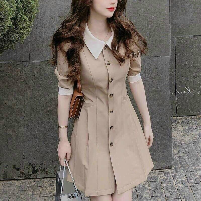 Đầm nude dáng A