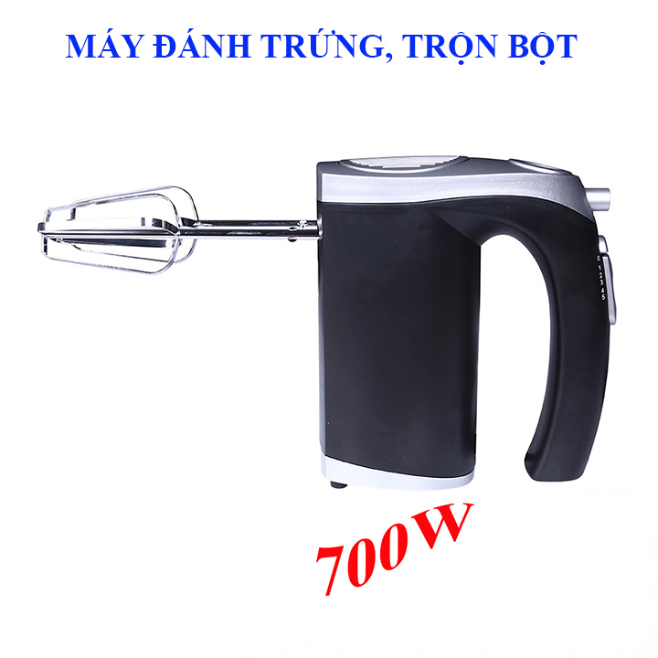 Máy đánh trứng, trộn bột cầm tay 700W siêu khỏe 5 tốc độ