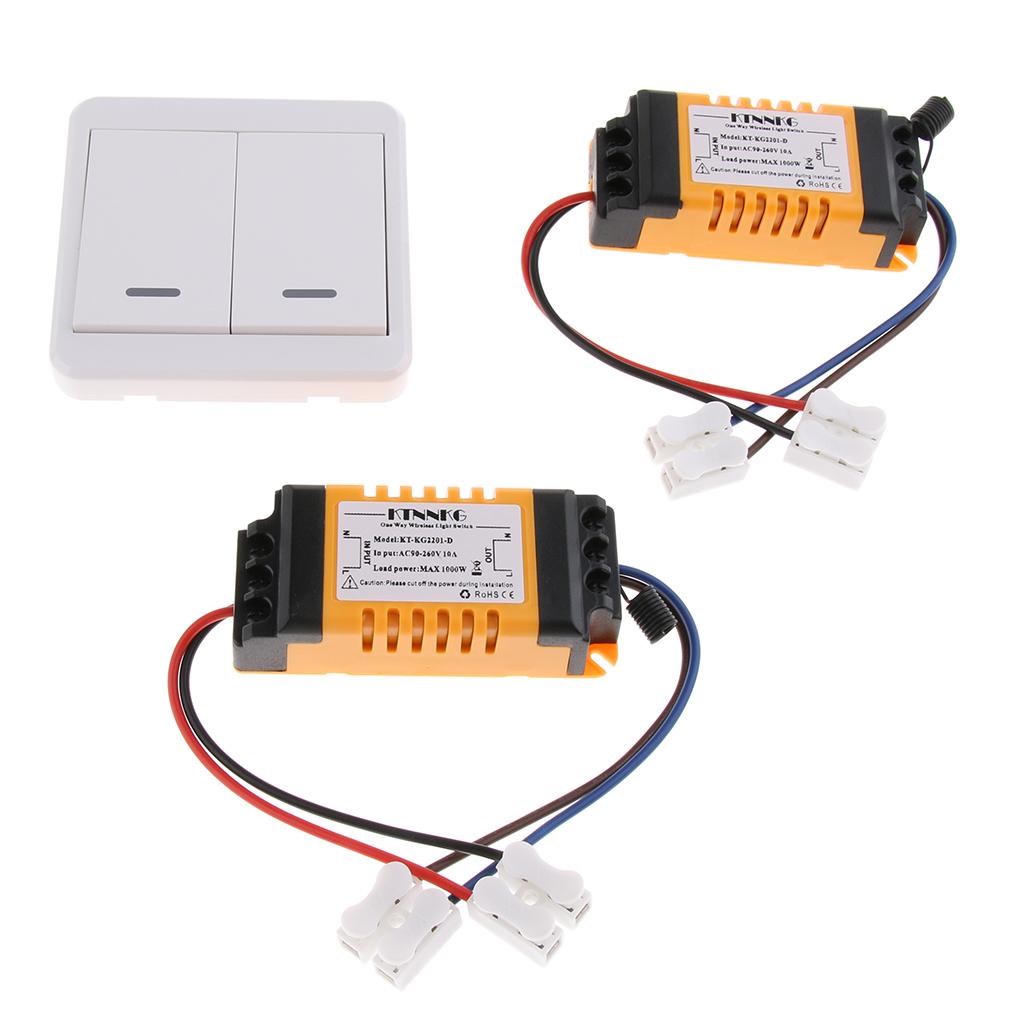 Smart 2CH Wireless Remote Control Switch Transmitter Receiver 433 Switcher