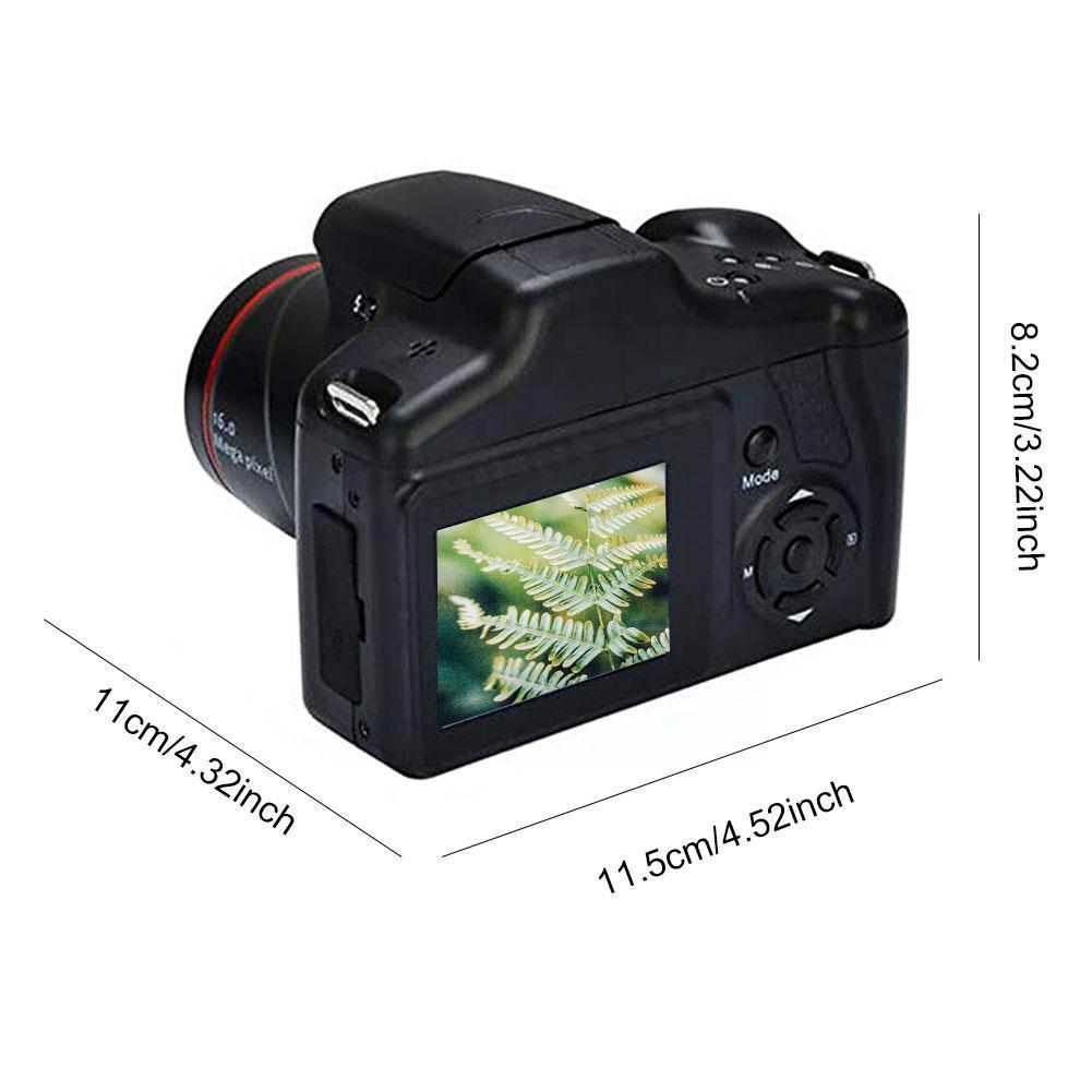 Máy ảnh kỹ thuật số mới SLR SLR di động chống lắc vlogging TFT 2.4in camera 1080p Video LCD Zoom Camera 16x Camera Ultra HD SCREE R9T5
