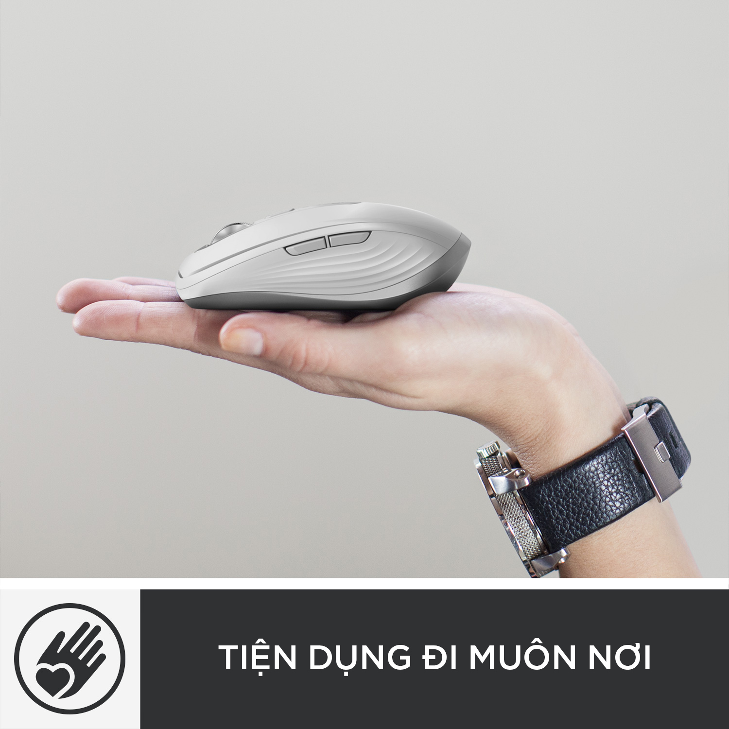 Chuột không dây Bluetooth Logitech MX Anywhere 3 for Mac - nhỏ gọn, kết nối 3 thiết bị, cuộn siêu nhanh, sạc nhanh USB-C - Hàng chính hãng