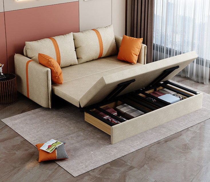 Sofa giường đa năng hộc kéo HGK ngăn chứa đồ tiện dụng Juno Sofa KT 1m8 