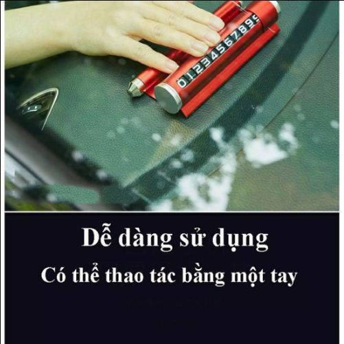 Bảng số điện thoại ô tô kiêm giá đỡ, Có khay đựng lõi tinh dầu cho hương thơm dịu nhẹ.