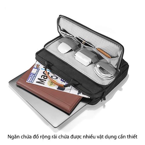 TÚI XÁCH TOMTOC (USA) BRIEFCASE PREMIUM DÀNH CHO MACBOOK 13″14″,bảo vệ hoàn hảo chống va đập và trầy xước - HÀNG CHÍNH HÃNG