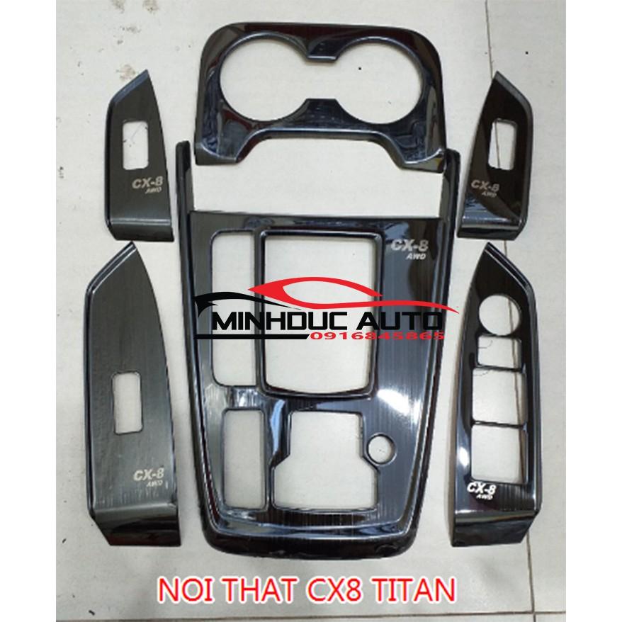 Ốp nội thất titan cho xe Mazda CX8 6 chi tiết