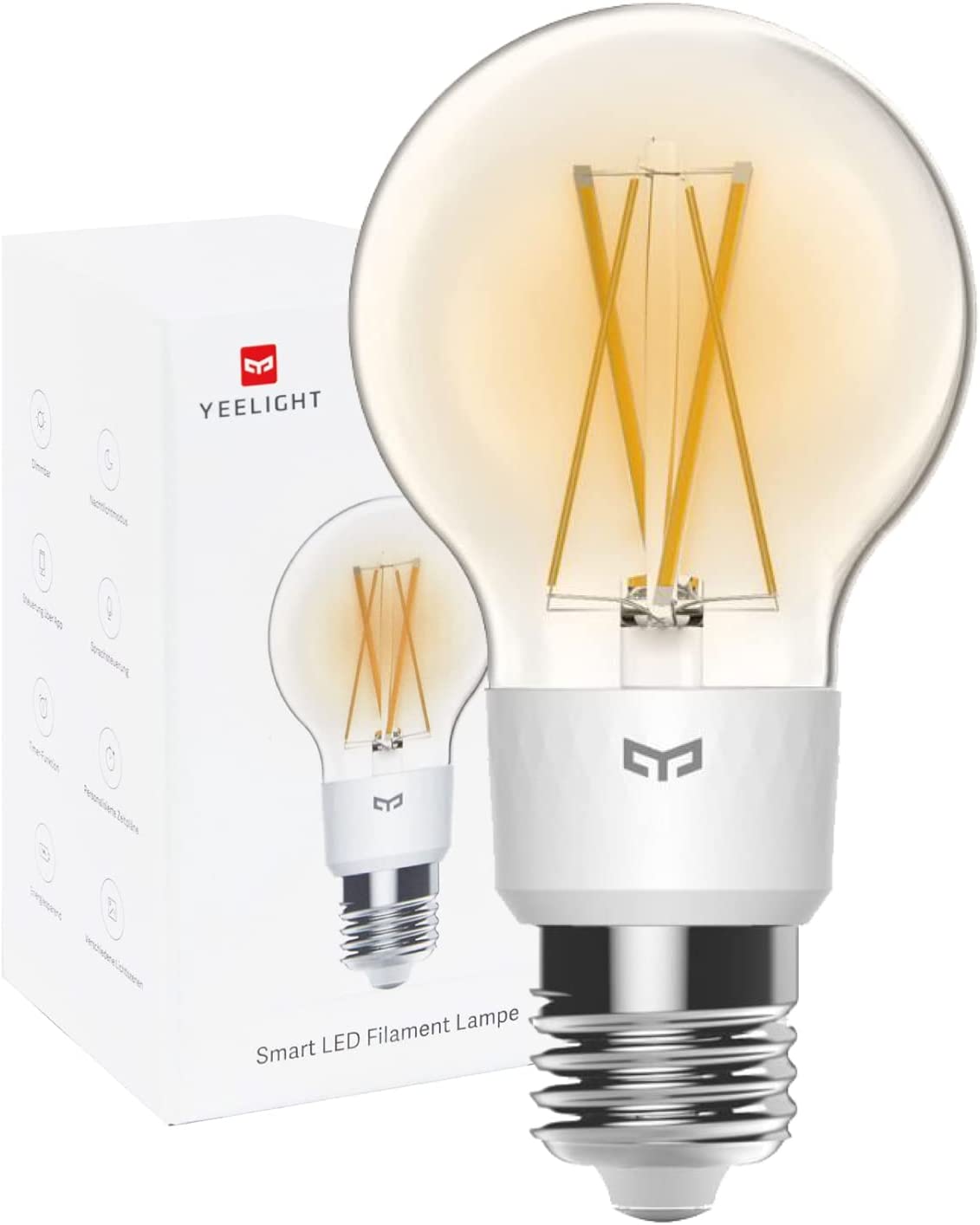 Bóng Đèn Led dây tóc Thông Minh Yeelight Filament Bulb ST64/ YLDP12YL, đui E27 - Hỗ trợ Homekit - Edison vintage