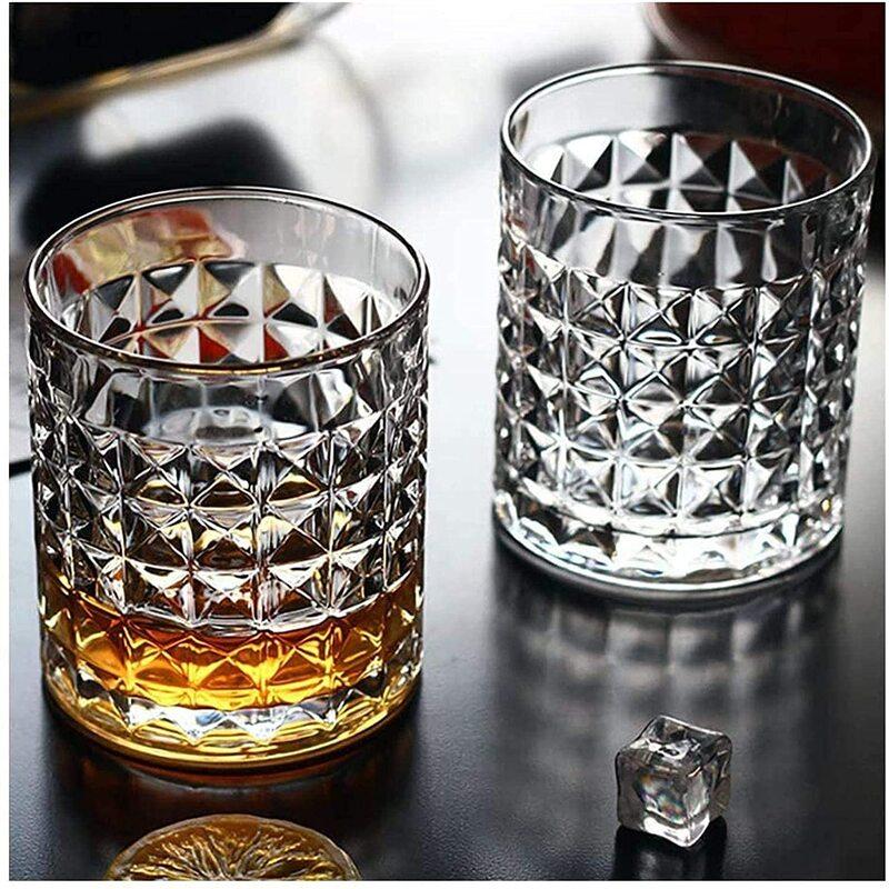 Bộ Bình Ly Pha Lê Cao Cấp Bohemia Diamond 7 Món, Bộ Bình Thủy Tinh 6 Cốc Uống Whisky (Ly-250ml, Bình-650ml), Nhập Đức Chính Hãng