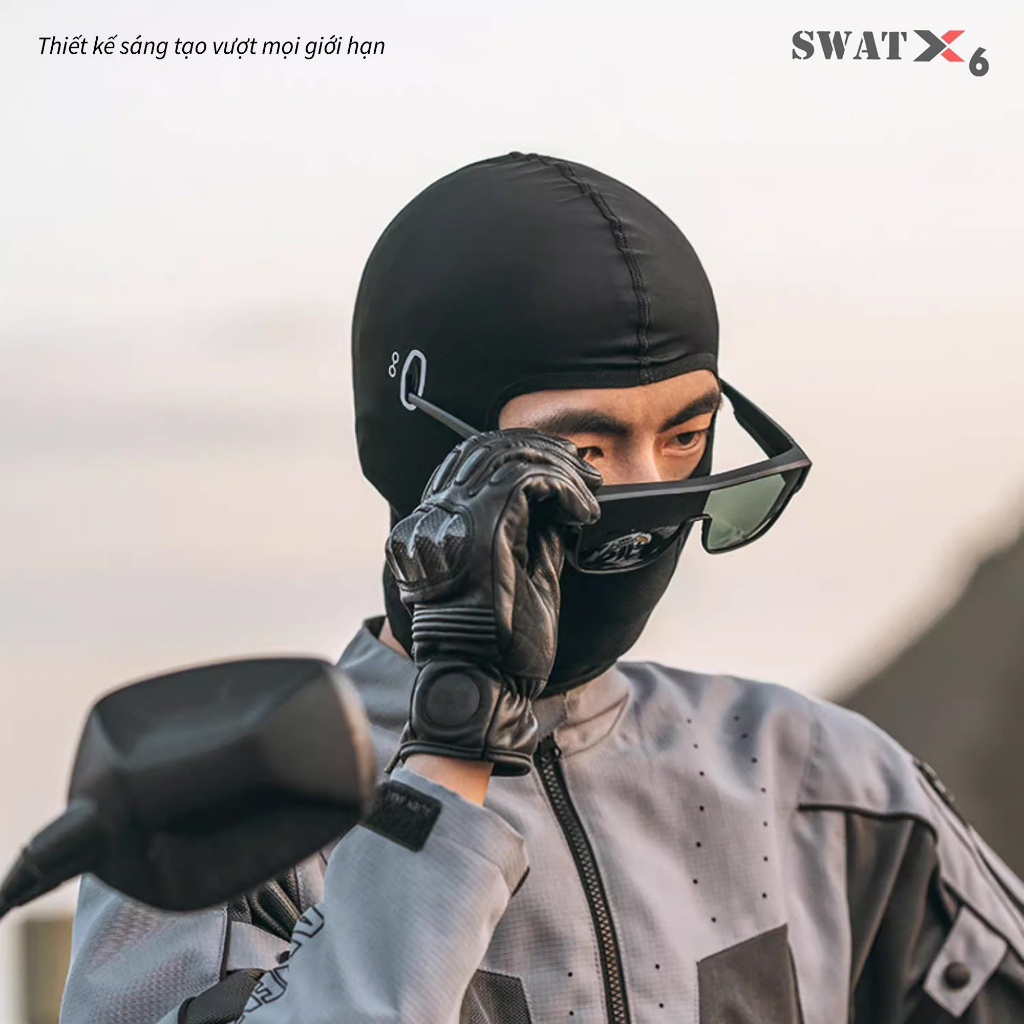 Khăn trùm đầu chống nắng, khăn trùm ninja SWAT X6