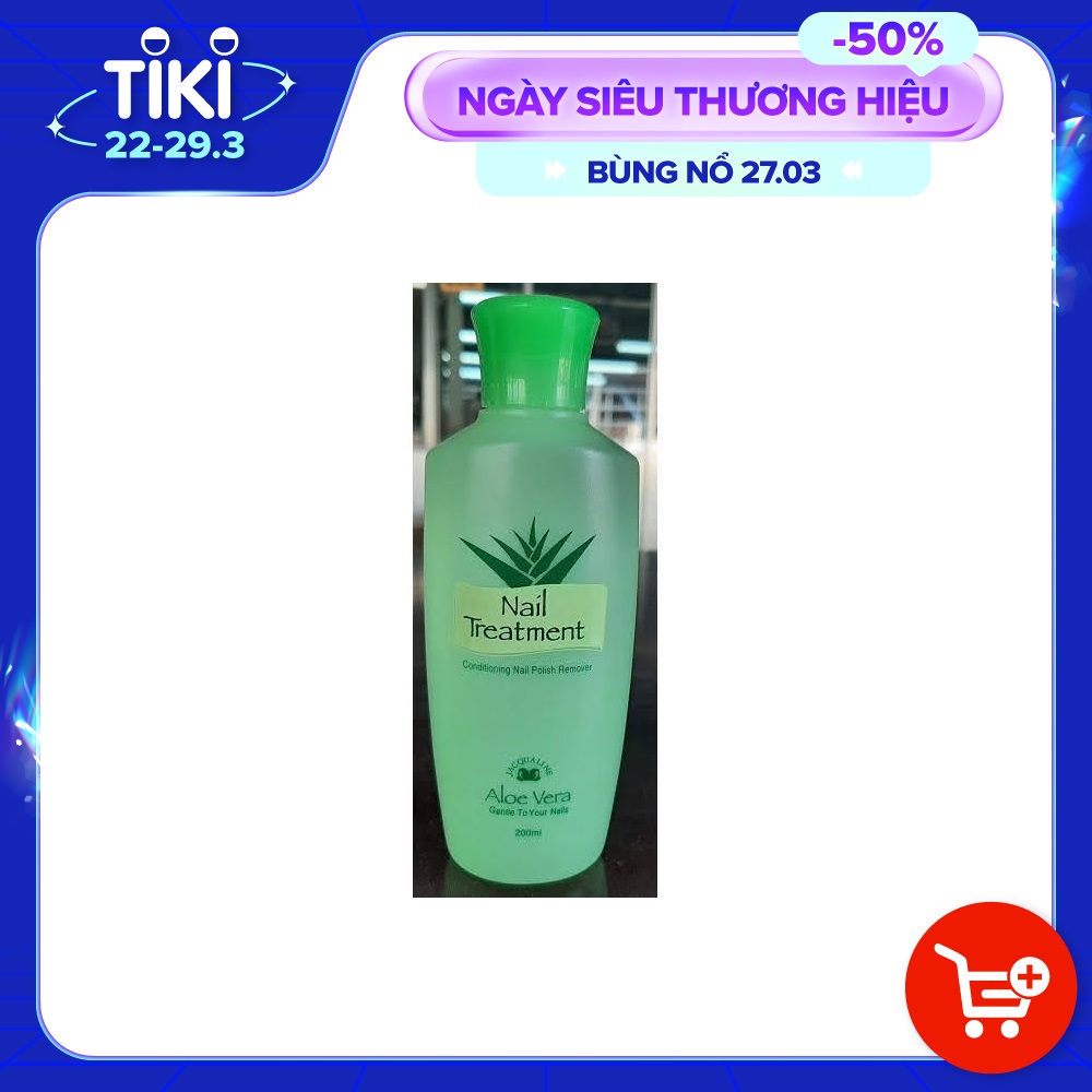 Nước Rửa Móng Tay Jacqualine 200ml (Aloe Vera)