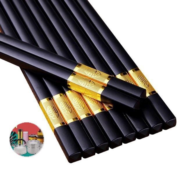 HỘP 10 ĐÔI ĐŨA BỌC HỢP KIM SANG TRỌNG BỀN ĐẸ