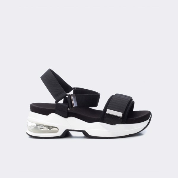 Giày Sandal Nữ Xti Black Textile Ladies Sandals