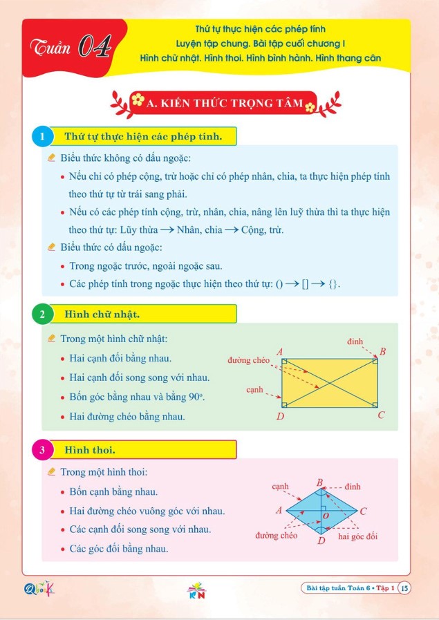 Sách - Bài Tập Tuần Toán Lớp 6 - Cả Năm - Kết Nối Tri Thức Với Cuộc Sống