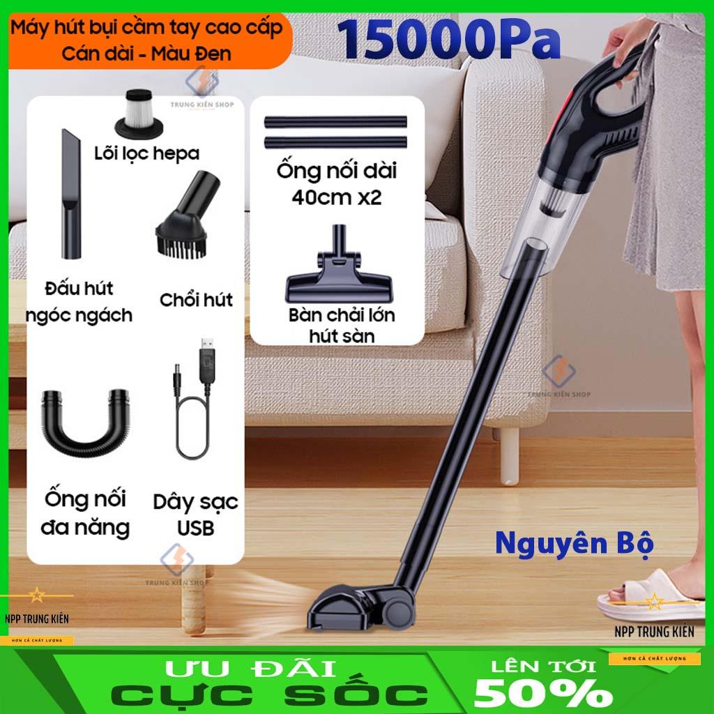 Máy hút bụi cầm tay CÔNG SUẤT LỚN 15000Pa, máy hút bụi sàn nhà, giường, ô tô không dây Vacuum Cleaner