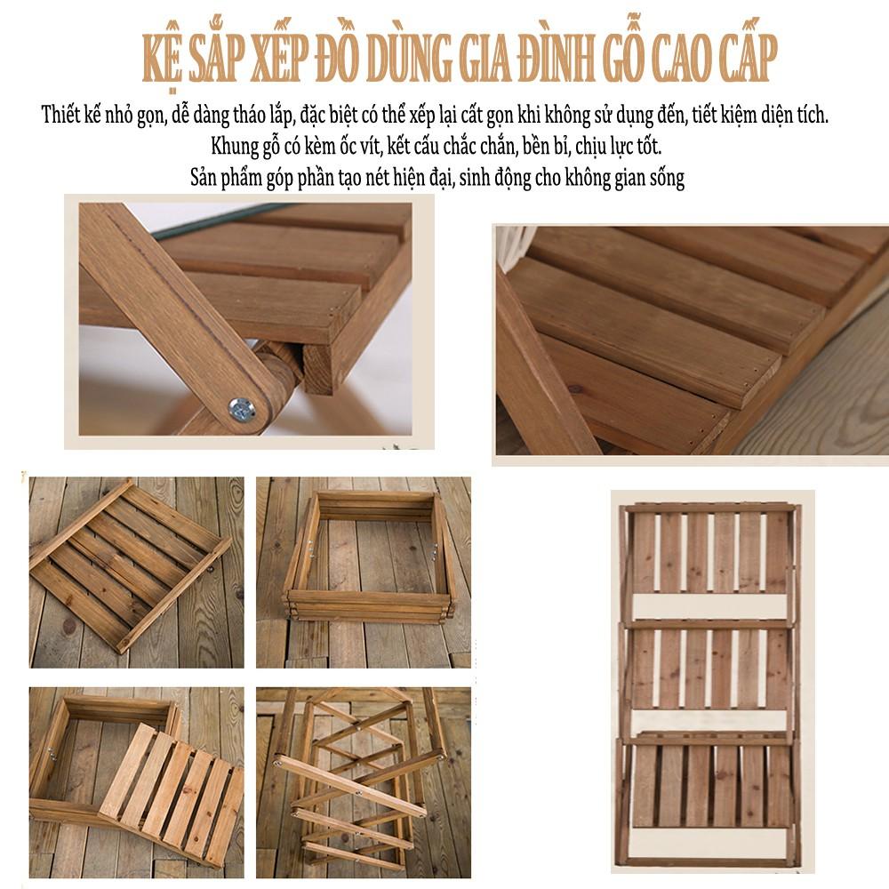 Kệ lắp ghép giá sách gỗ keo nhập khẩu cao cấp - Kệ chữ Z đa tầng trang trí decor phòng size to 600x 310x 970 mm