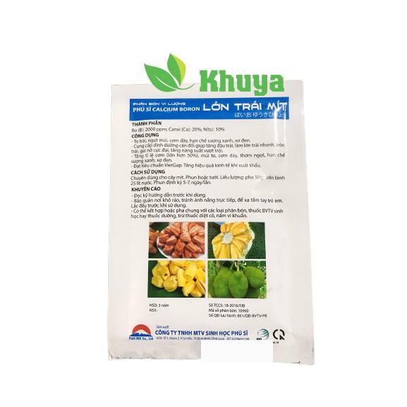 Phân bón vi lượng Lớn Trái Mít 50gr Lớn trái - Hạn chế xơ đen - Sượng xanh