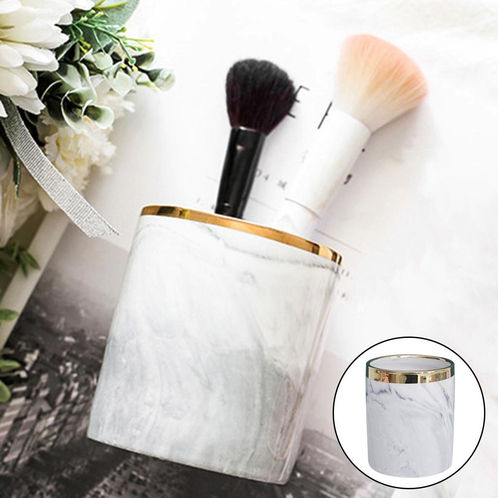 Desktop Storage Box Makeup Organizer Box Pen Brush Container Case